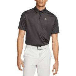 Nike Dri-FIT Tour Jacquard Polo -EliteGolf Store nike dri fit tour jacquard polo anthracite itempicture