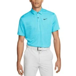 Nike Dri-FIT Tour Jacquard Polo -EliteGolf Store nike dri fit tour jacquard polo baltic blue itempicture