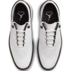 Nike Jordan ADG 4 Golf Shoes White/White/Black -EliteGolf Store nike jordan adg 4 golf shoes white white black dm0103 110 top itempicture