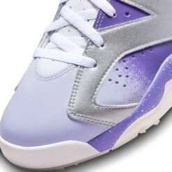Nike Jordan Retro 6 G Golf Shoes Metallic Silver/Oxygen Purple -EliteGolf Store nike jordan retro 6 g nrg golf shoes metallic silver oxygen purple detil3 itempicture