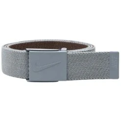 Nike Reversible Stretch Web Belt -EliteGolf Store nike reversible stretch web belt grey itempicture
