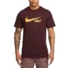 Nike Swoosh Tee -EliteGolf Store nike swoosh tee burgundy crush itempicture