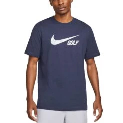 Nike Swoosh Tee -EliteGolf Store nike swoosh tee midnight navy itempicture