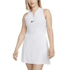 Nike Women's Dri-FIT Advantage Club Sleeveless Dress -EliteGolf Store nike womens dri fit advantage club sleeveless dress white itempicture