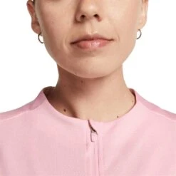 Nike Women's Dri-FIT UV Advantage Half-Zip Pullover -EliteGolf Store nike womens dri fit club half zip uv pullover medium soft pink detail itempicture