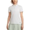 Nike Women's Dri-FIT Victory Textured Polo -EliteGolf Store nike womens dri fit victory textured polo white photon dust itempicture