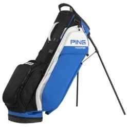 Ping Hoofer Stand Bag -EliteGolf Store ping 2023 hoofer stand bag royal black white itempicture