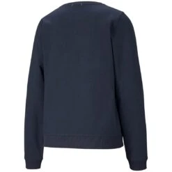 Puma Women's Cloudspun Crewneck -EliteGolf Store puma 2021 womens cloudspun crewneck navy blazer back itempicture