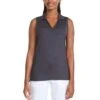 Puma Women's CLOUDSPUN Coast Sleeveless Polo -EliteGolf Store puma 2022 womens cloudspun coast sleeveless polo navy blazer model itempicture