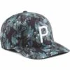Puma Aloha P Hat -EliteGolf Store puma 2023 aloha p hat black eucalyptus itempicture