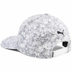 Puma Caddy P Hat -EliteGolf Store puma 2023 caddy p hat white glow back itempicture