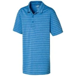 Puma Boys Rotation Stripe Polo -EliteGolf Store puma boys rotation stripe polo ibiza blue