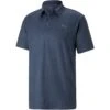 Puma Cloudspun Primary Polo 1 Puma Cloudspun Primary Polo -EliteGolf Store puma cloudspun primary polo evening sky front itempicture