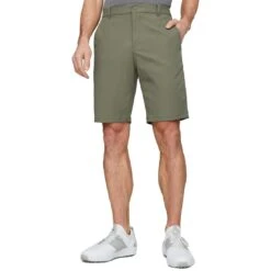 Puma Dealer 10 Inch Shorts -EliteGolf Store puma dealer 10 inch shorts dark sage front itempicture