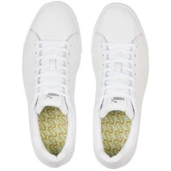 Puma Fusion Classic Golf Shoes White -EliteGolf Store puma fusion classic golf shoes white 376982 01 top itempicture