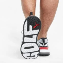 Puma GS-Fast Golf Shoes White/High Rise/High Risk Red -EliteGolf Store puma gs fast golf shoes white high rise high risk red 376357 04 mod2 itempicture