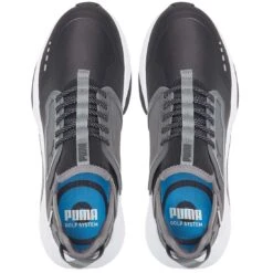 Puma GS.One Golf Shoes Black/Quiet Shade -EliteGolf Store puma gs one golf shoes black quiet shade top itempicture