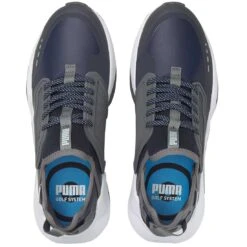 Puma GS.One Golf Shoes Navy Blazer/Quiet Shade -EliteGolf Store puma gs one golf shoes navy blazer quiet shade top itempicture