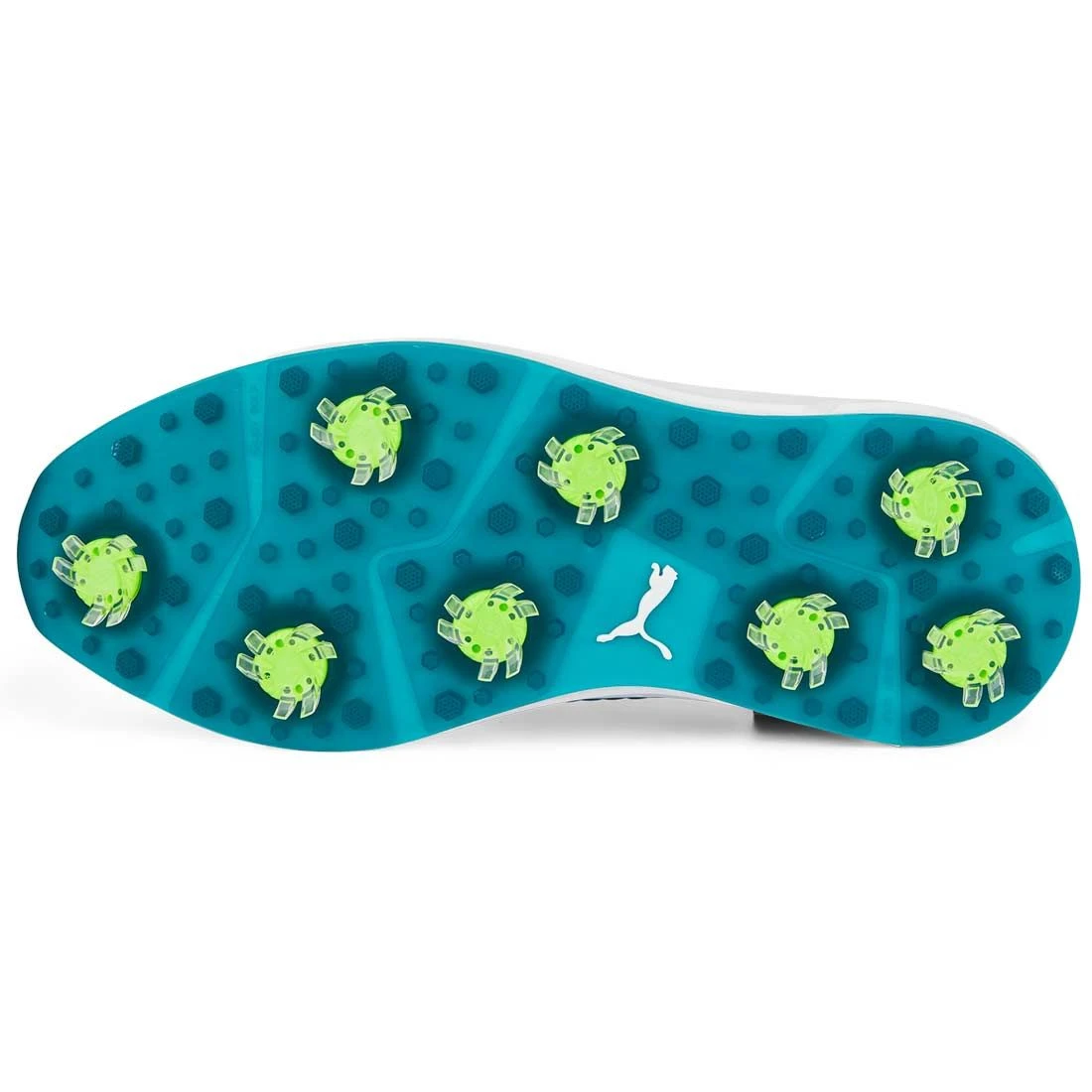 Puma Ignite Articulate Disc Golf Shoes White/Silver/Green Lagoon 4 Puma Ignite Articulate Disc Golf Shoes White/Silver/Green Lagoon - Image 2