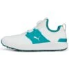 Puma Ignite Articulate Disc Golf Shoes White/Silver/Green Lagoon -EliteGolf Store puma ignite articulate disc white silver green lagoon 376079 08 profile itempicture