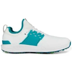 Puma Ignite Articulate Golf Shoes White/Silver/Green Lagoon -EliteGolf Store puma ignite articulate golf white silver green lagoon 376078 08 profile2 itempicture