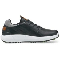 Puma Ignite Articulate Leather Golf Shoes Black -EliteGolf Store puma ignite articulate leather golf shoes black 376155 02 profile2 itempicture