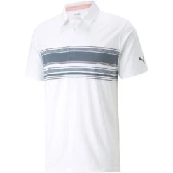 Puma MATTR Grind Polo 8 Puma MATTR Grind Polo -EliteGolf Store puma mattr grind polo bright white evening sky itempicture