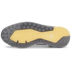 Puma Proadapt Alphacat Golf Shoes Quiet Shade/Silver/Yellow Sizzle -EliteGolf Store puma proadapt alphacat shoes quiet shade silver yellow 195695 08 bottom itempicture