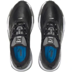Puma Women's GS-Fast Golf Shoes Black/Black 10 Puma Women's GS-Fast Golf Shoes Black/Black -EliteGolf Store puma womens gs fast golf shoes black white top itempicture