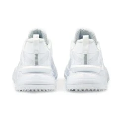 Puma Women's GS-Fast Golf Shoes White/White -EliteGolf Store puma womens gs fast golf shoes white white heel itempicture
