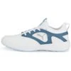 Puma Women's Ignite Malibu Golf Shoes White/Silver/Evening Sky -EliteGolf Store puma womens ignite malibu golf white silver eve sky 376158 04 profile itempicture