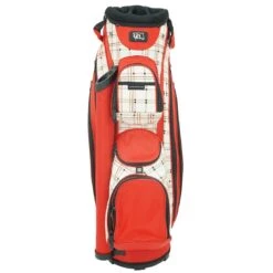 RJ Sports Women's Paradise Cart Bag -EliteGolf Store rj sports 2023 paradise cart bag cherry plaid front itempicture