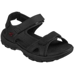 Skechers GO GOLF 600 Sandals Black -EliteGolf Store skechers go golf 600 sandals black toe itempicture