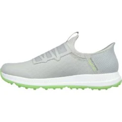 Skechers GO GOLF Elite 5 Slip 'In Golf Shoes Grey/Lime -EliteGolf Store skechers go golf elite 5 slip in shoes grey lime 214066 glm spine itempicture