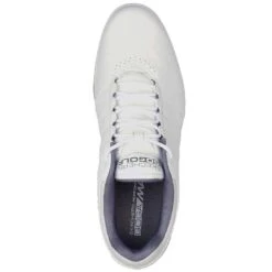 Skechers GO GOLF Pivot Golf Shoes White/Grey 9 Skechers GO GOLF Pivot Golf Shoes White/Grey -EliteGolf Store skechers go golf pivot golf shoes white grey 54545 wgy top itempicture