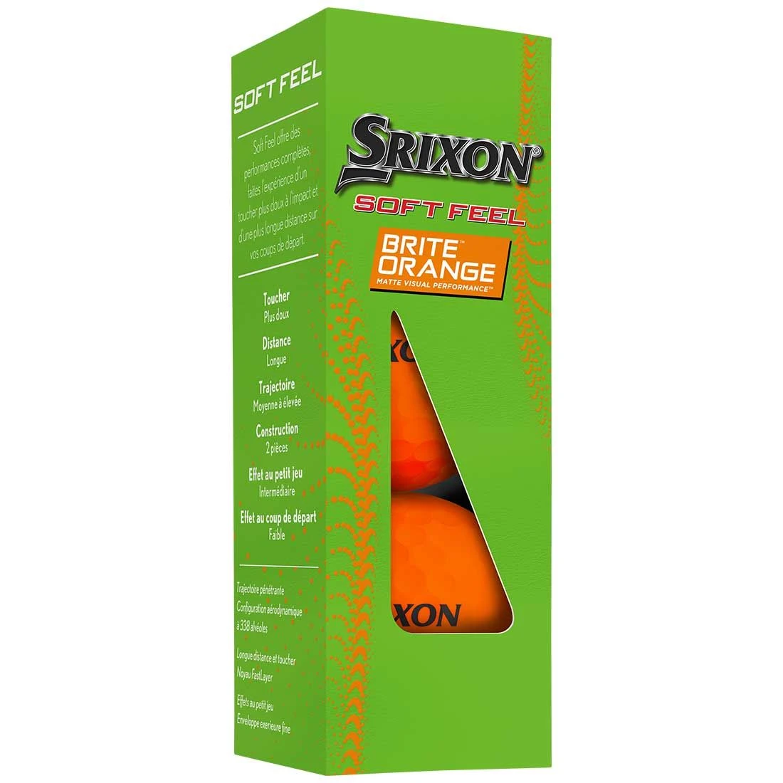 Srixon Soft Feel 13 Brite Orange Golf Balls 4 Srixon Soft Feel 13 Brite Orange Golf Balls - Image 2