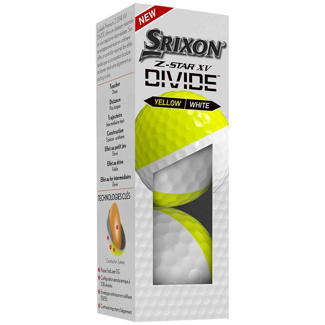 Srixon Z-Star XV 8 Divide Golf Balls 4 Srixon Z-Star XV 8 Divide Golf Balls - Image 2
