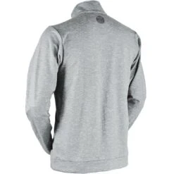 Sun Mountain Bridger Pullover 13 Sun Mountain Bridger Pullover -EliteGolf Store sun mountain 2023 bridger pullover platinum back itempicture