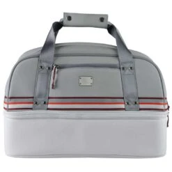 Sun Mountain Mid-Stripe Boston Bag -EliteGolf Store sun mountain 2023 mid stripe boston bag white cadet brick itempicture