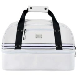 Sun Mountain Mid-Stripe Boston Bag -EliteGolf Store sun mountain 2023 mid stripe boston bag white itempicture