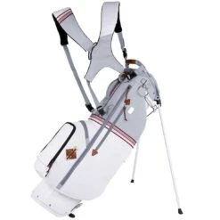 Sun Mountain Mid Stripe Stand Bag -EliteGolf Store sun mountain 2023 mid stripe stand bag white cadet brick itempicture