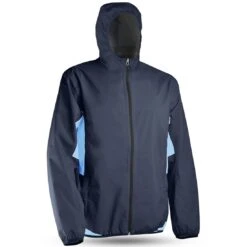 Sun Mountain Monsoon Hooded Rain Jacket 8 Sun Mountain Monsoon Hooded Rain Jacket -EliteGolf Store sun mountain 2023 monsoon hooded rain jacket navy glacier itempicture