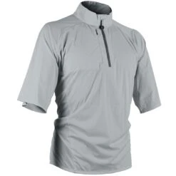 Sun Mountain Summit Short Sleeve Pullover -EliteGolf Store sun mountain 2023 summit ss pullover platinum steel itempicture