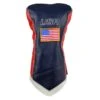 Sun Mountain Leather Driver Headcover -EliteGolf Store sun mountain leather driver headcover navy red white