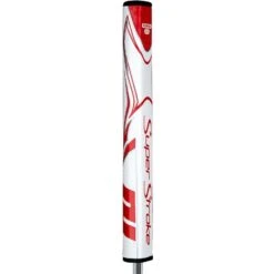 SuperStroke Zenergy Flatso 3.0 Putter Grip -EliteGolf Store superstroke zenergy flatso 3 0 putter grip white red itempicture