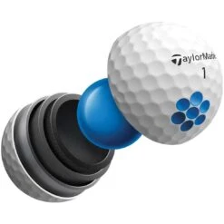 TaylorMade TP5 White Golf Balls -EliteGolf Store taylormade 2021 tp5 white golf balls tech explode itempicture