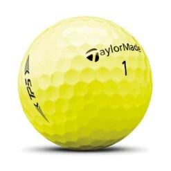 TaylorMade TP5 Yellow Golf Balls -EliteGolf Store taylormade 2021 tp5 yellow golf balls sidestamp itempicture
