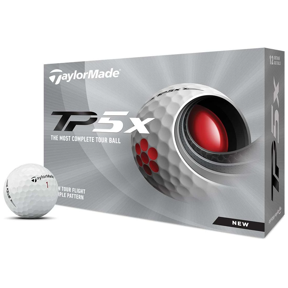 TaylorMade TP5x White Golf Balls 3 TaylorMade TP5x White Golf Balls