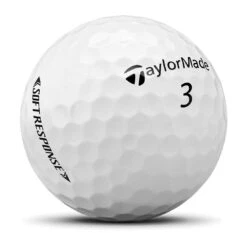 TaylorMade Soft Response White Golf Balls -EliteGolf Store taylormade 2022 soft response white golf balls sidestamp itempicture
