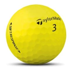TaylorMade Soft Response Yellow Golf Balls -EliteGolf Store taylormade 2022 soft response yellow golf balls sidestamp itempicture